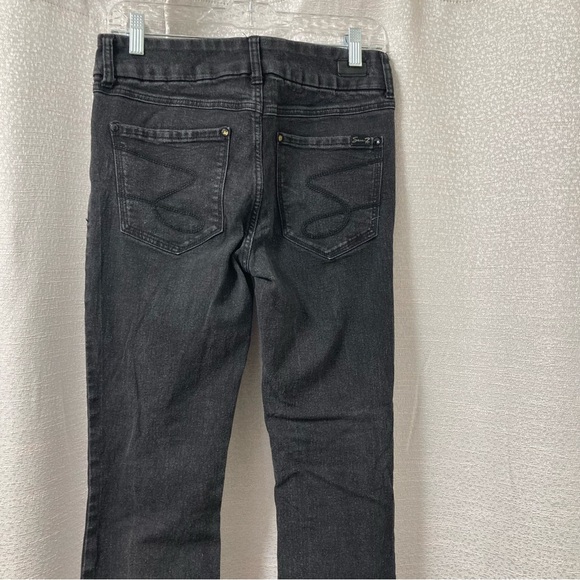 Seven7 Women's Black Straight leg Jeans Denim Dark Wash Size 6 Everyday - Picture 4 of 10